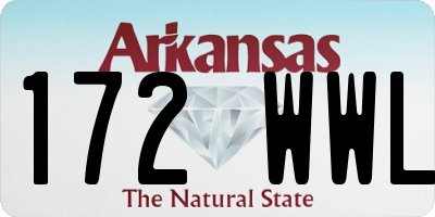 AR license plate 172WWL