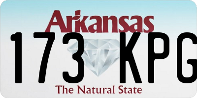 AR license plate 173KPG