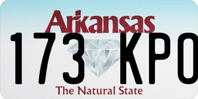 AR license plate 173KPO