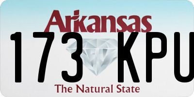 AR license plate 173KPU