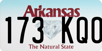 AR license plate 173KQO