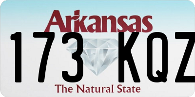 AR license plate 173KQZ