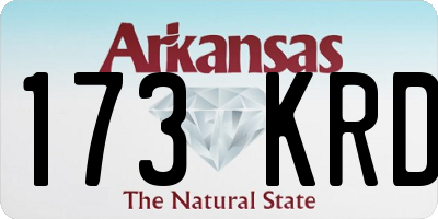 AR license plate 173KRD