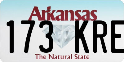 AR license plate 173KRE