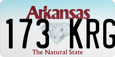 AR license plate 173KRG