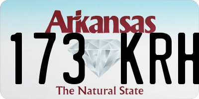 AR license plate 173KRH