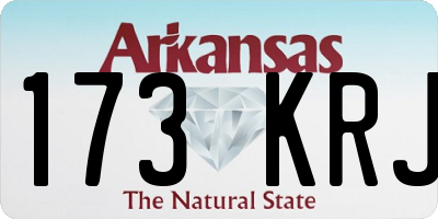 AR license plate 173KRJ