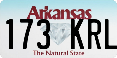 AR license plate 173KRL