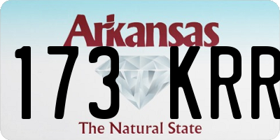 AR license plate 173KRR