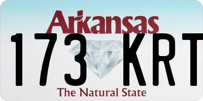 AR license plate 173KRT