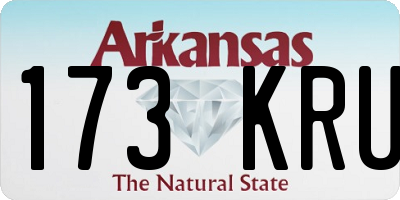 AR license plate 173KRU