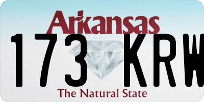 AR license plate 173KRW