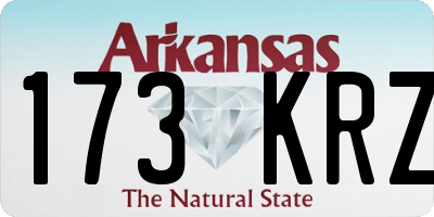 AR license plate 173KRZ