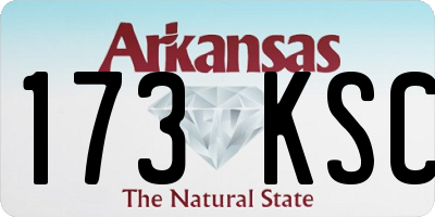 AR license plate 173KSC