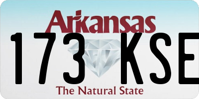 AR license plate 173KSE