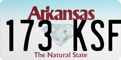 AR license plate 173KSF