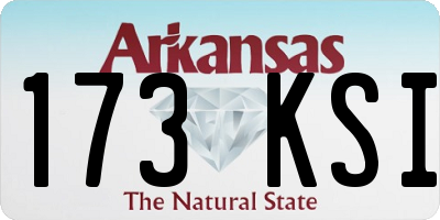 AR license plate 173KSI