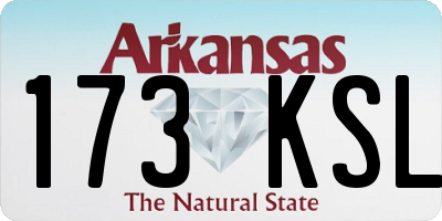 AR license plate 173KSL