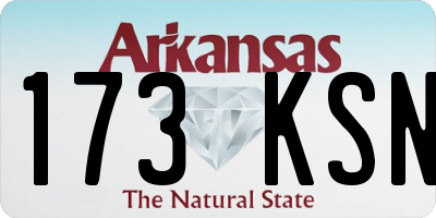 AR license plate 173KSN