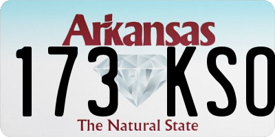 AR license plate 173KSO