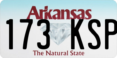 AR license plate 173KSP
