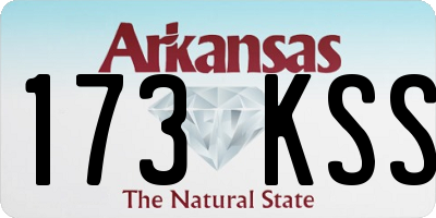 AR license plate 173KSS