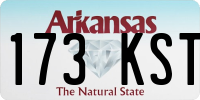 AR license plate 173KST