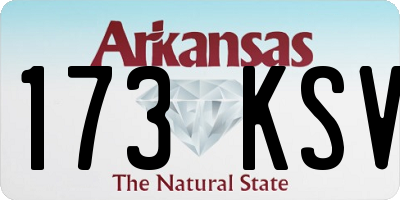 AR license plate 173KSV