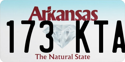AR license plate 173KTA