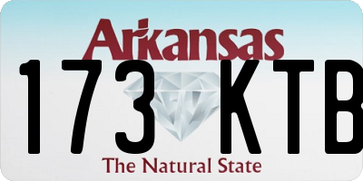 AR license plate 173KTB