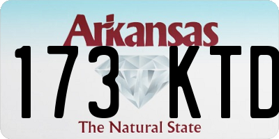 AR license plate 173KTD