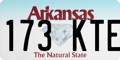 AR license plate 173KTE