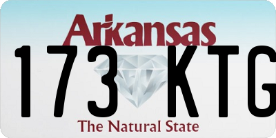 AR license plate 173KTG