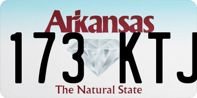 AR license plate 173KTJ