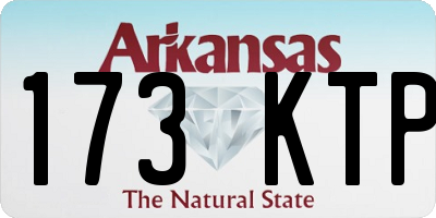 AR license plate 173KTP