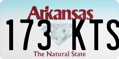 AR license plate 173KTS