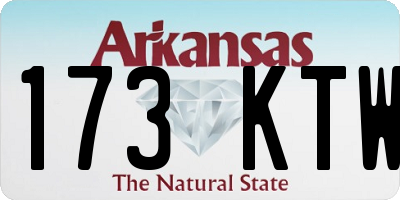 AR license plate 173KTW
