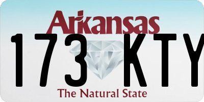 AR license plate 173KTY
