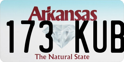 AR license plate 173KUB