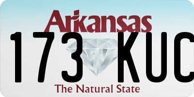 AR license plate 173KUC
