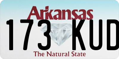 AR license plate 173KUD