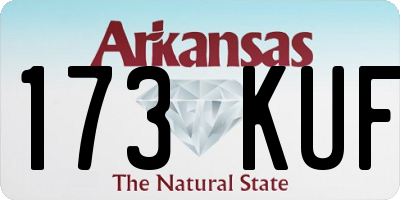 AR license plate 173KUF