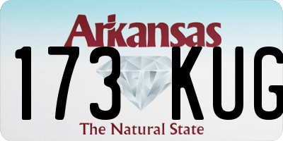 AR license plate 173KUG