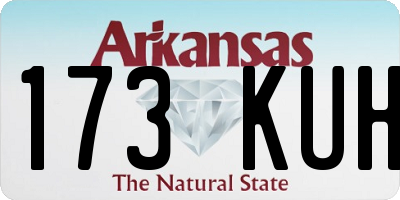 AR license plate 173KUH