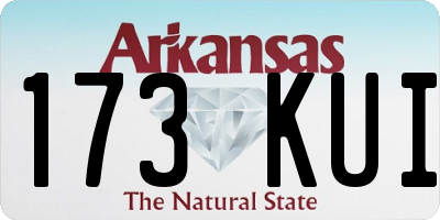 AR license plate 173KUI