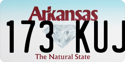 AR license plate 173KUJ