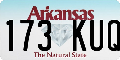 AR license plate 173KUQ