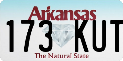 AR license plate 173KUT