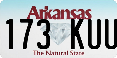 AR license plate 173KUU