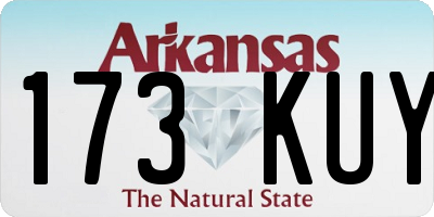 AR license plate 173KUY